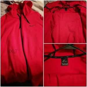 Red Nike Big and Tall Sweatsuit